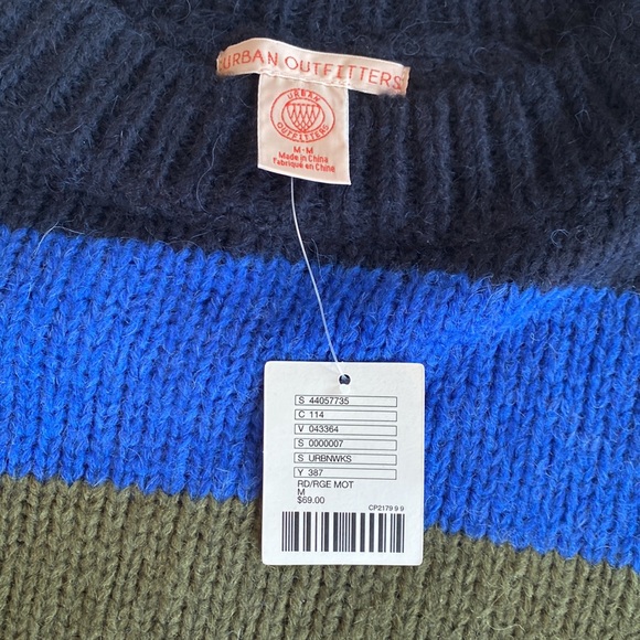 Urban Outfitters Striped Sweater NEW Medium - Picture 6 of 8